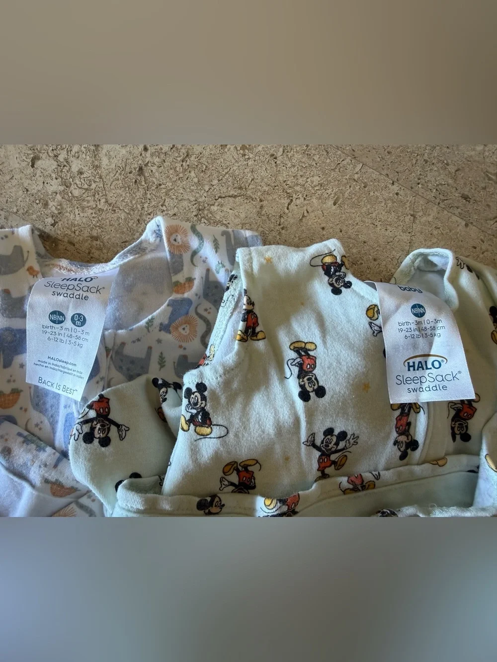 Set of two HALO Sleepsack Swaddle, 3-Way Adjustable- Newborn to 3